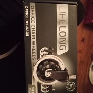 Office chair wheels five set